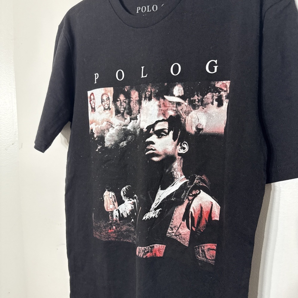 Polo G Print Black T Shirt Size‎ Medium